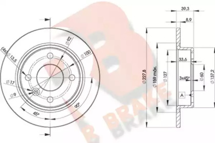 R BRAKE 78RBD26165