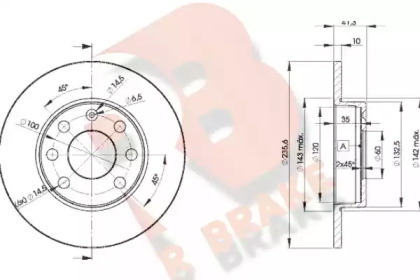 R BRAKE 78RBD26193