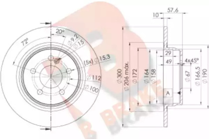 R BRAKE 78RBD26474