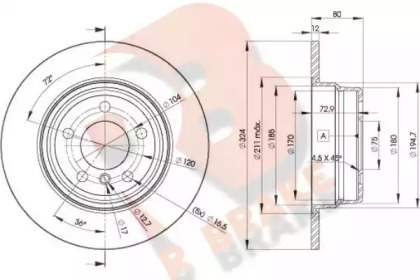 R BRAKE 78RBD26491