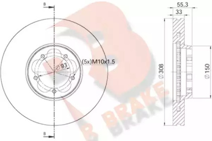 R BRAKE 78RBD16539