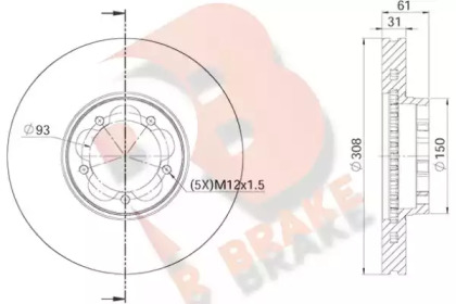 R BRAKE 78RBD16548