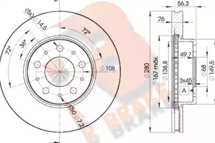 R BRAKE 78RBD26567