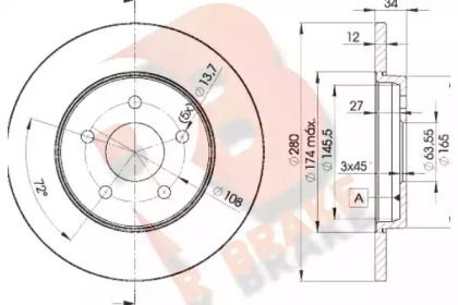 R BRAKE 78RBD26768