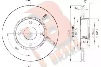 R BRAKE 78RBD26785