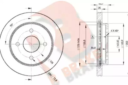 R BRAKE 78RBD26786