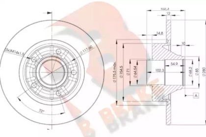 R BRAKE 78RBD16846