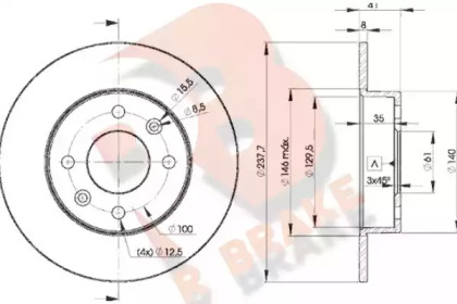 R BRAKE 78RBD26947