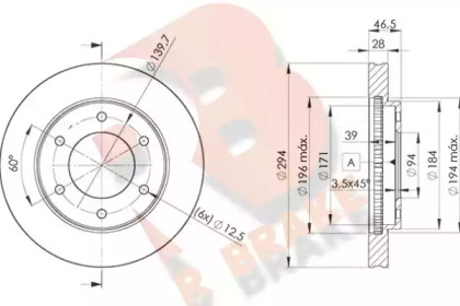 R BRAKE 78RBD27019