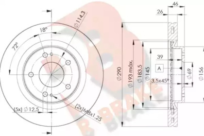 R BRAKE 78RBD27031