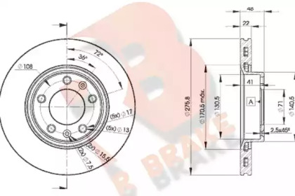 R BRAKE 78RBD27322