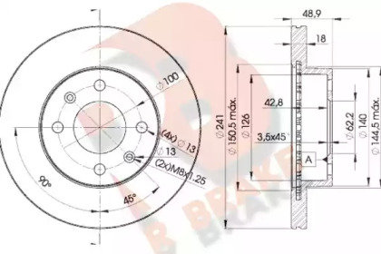 R BRAKE 78RBD27500