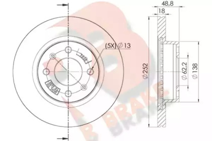 R BRAKE 78RBD27510