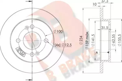 R BRAKE 78RBD27520