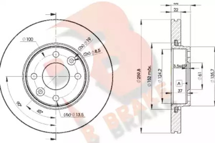 R BRAKE 78RBD27795