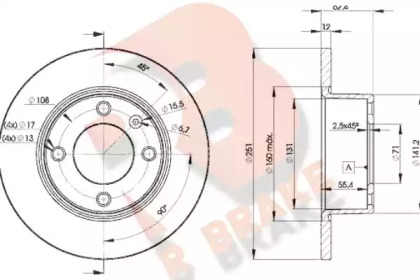 R BRAKE 78RBD27812