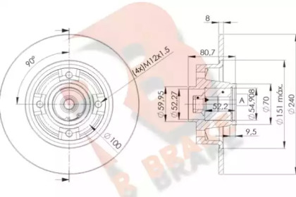 R BRAKE 78RBD17823
