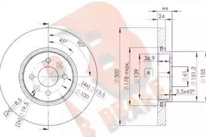 R BRAKE 78RBD27897