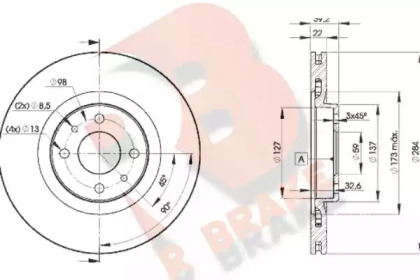 R BRAKE 78RBD27947