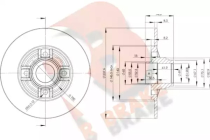 R BRAKE 78RBD18078