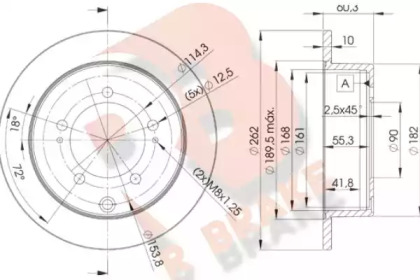 R BRAKE 78RBD28326