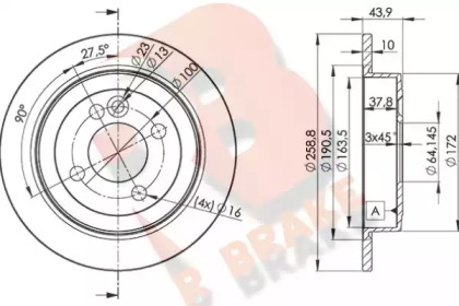 R BRAKE 78RBD28571