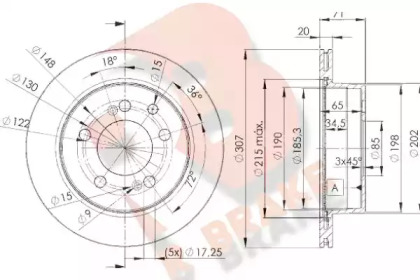 R BRAKE 78RBD28675