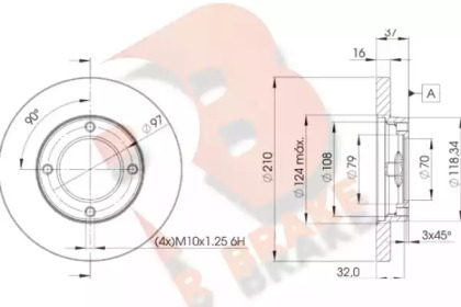 R BRAKE 78RBD28702