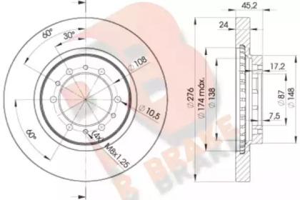 R BRAKE 78RBD28716