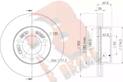 R BRAKE 78RBD28766