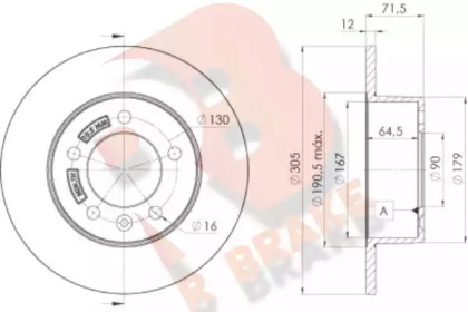 R BRAKE 78RBD28767