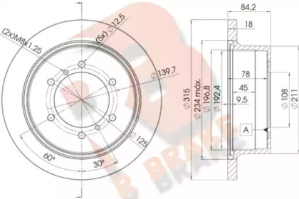 R BRAKE 78RBD28797