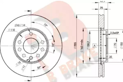 R BRAKE 78RBD29003