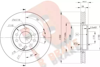 R BRAKE 78RBD29004