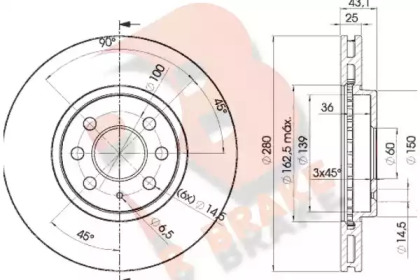 R BRAKE 78RBD29007