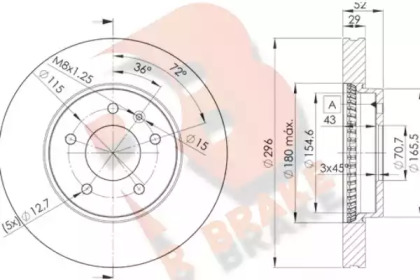 R BRAKE 78RBD29048