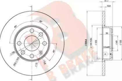 R BRAKE 78RBD29058