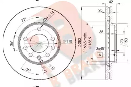 R BRAKE 78RBD29060