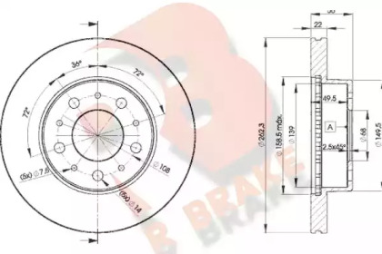 R BRAKE 78RBD29063