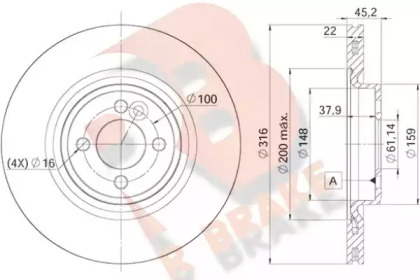 R BRAKE 78RBD29065