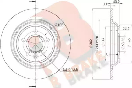 R BRAKE 78RBD29077