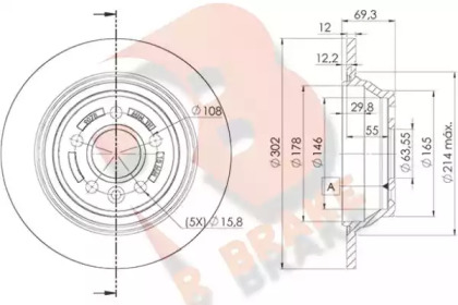 R BRAKE 78RBD19078