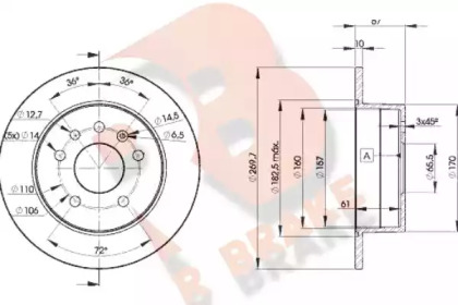 R BRAKE 78RBD29101