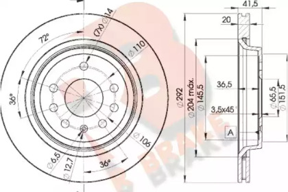 R BRAKE 78RBD29114