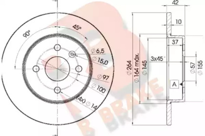 R BRAKE 78RBD29116