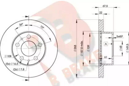 R BRAKE 78RBD29131