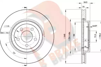 R BRAKE 78RBD29197