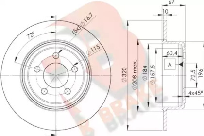 R BRAKE 78RBD29198