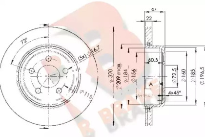 R BRAKE 78RBD29199