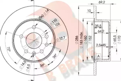 R BRAKE 78RBD29210